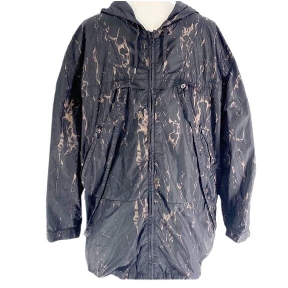 Diesel Oversized Windbreaker Jacket Black and Gold Runway Fashion Show - Picture 4 of 15